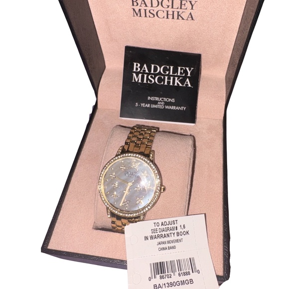 Gold-Tone Bracelet Watch With Star Accents - Picture 2 of 5